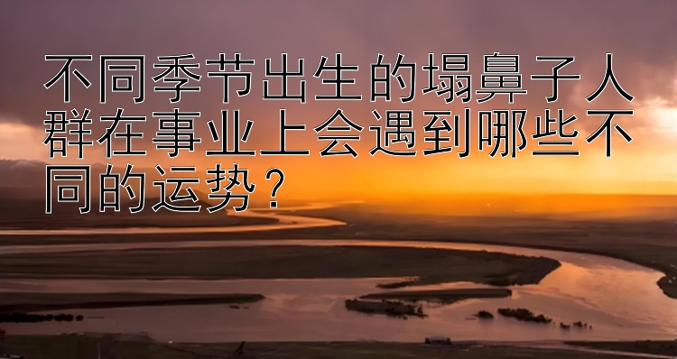 不同季节出生的塌鼻子人群在事业上会遇到哪些不同的运势？