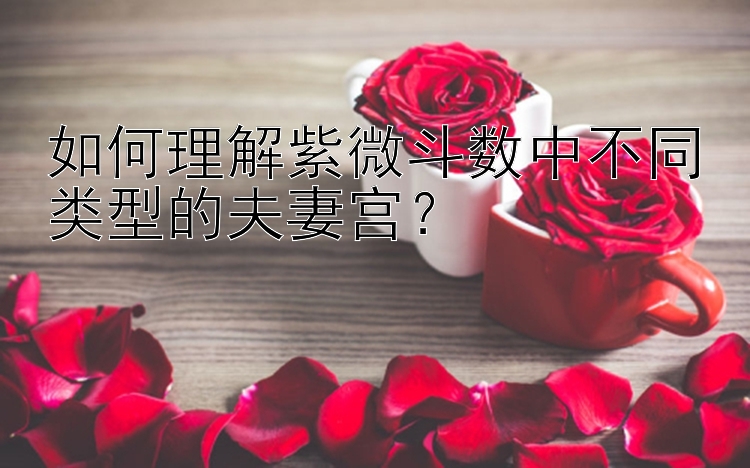 如何理解紫微斗数中不同类型的夫妻宫？