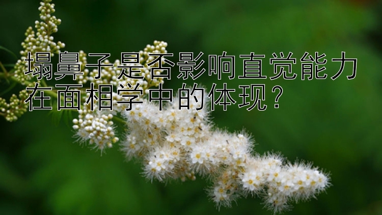 塌鼻子是否影响直觉能力在面相学中的体现？