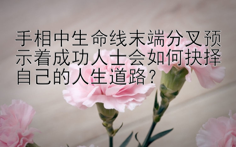 手相中生命线末端分叉预示着成功人士会如何抉择自己的人生道路？