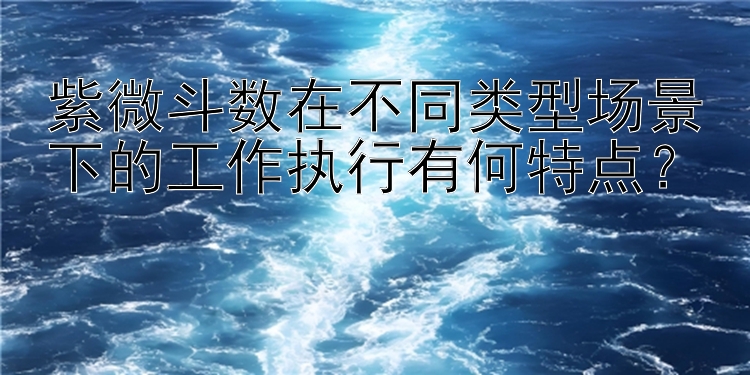 紫微斗数在不同类型场景下的工作执行有何特点？