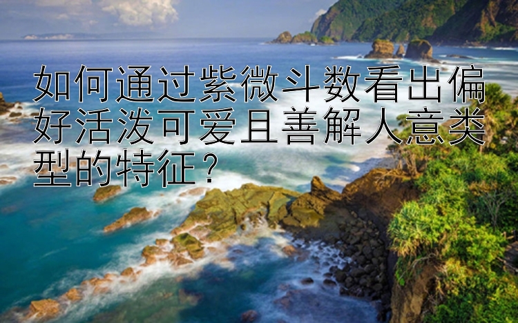 如何通过紫微斗数看出偏好活泼可爱且善解人意类型的特征？