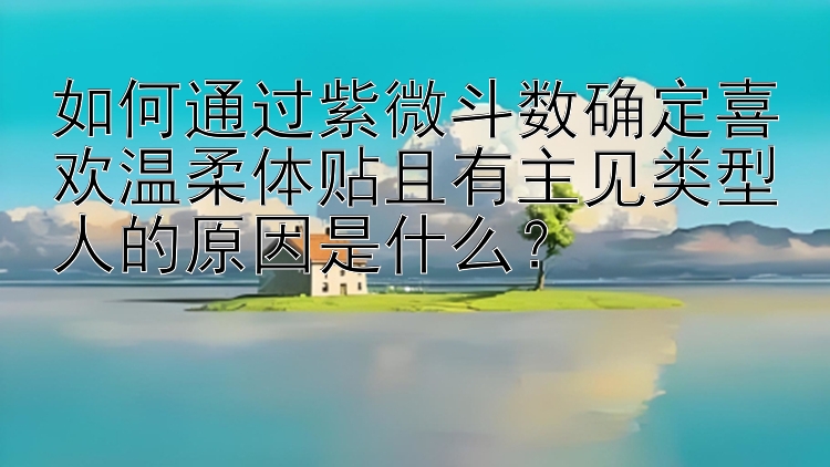 如何通过紫微斗数确定喜欢温柔体贴且有主见类型人的原因是什么？