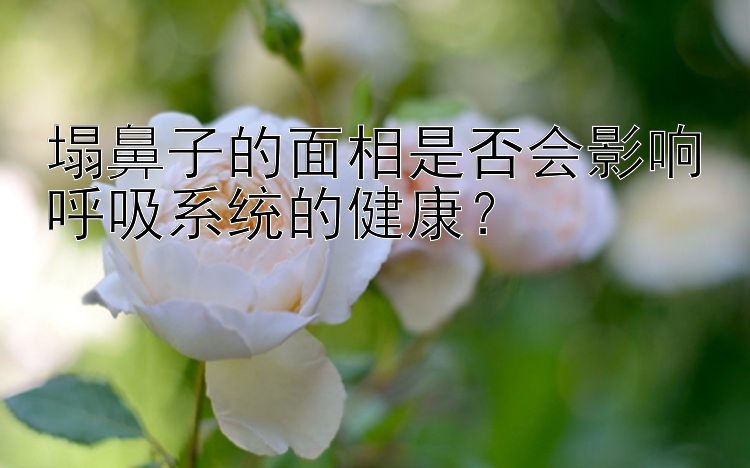 塌鼻子的面相是否会影响呼吸系统的健康？